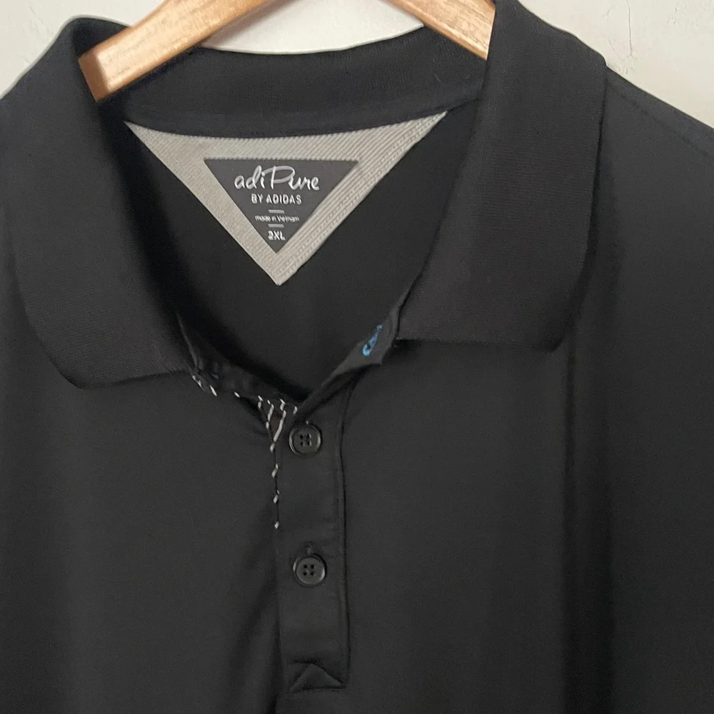 Adi Pure by adidas black polo shirt 2xl